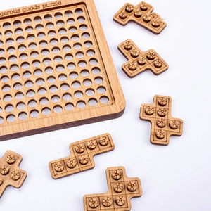 Ultra-difficult Hell Wooden Special-shaped Puzzle