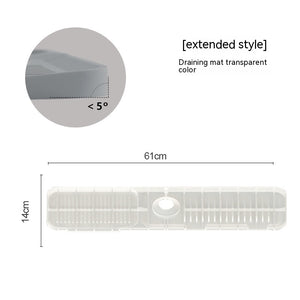 Silicone Faucet Pad Kitchen Gadgets Bathroom Mat Anti-splash Drain Pad Faucet Bottom Waterproof Thickening