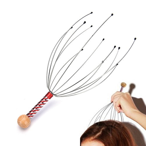 Head Hair Massage Scratcher, Gentle Beads, Stress Relief, Deep Relaxation