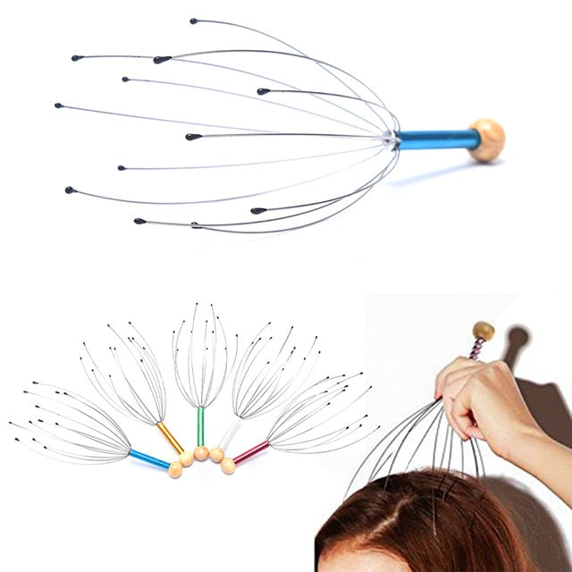 Head Hair Massage Scratcher, Gentle Beads, Stress Relief, Deep Relaxation